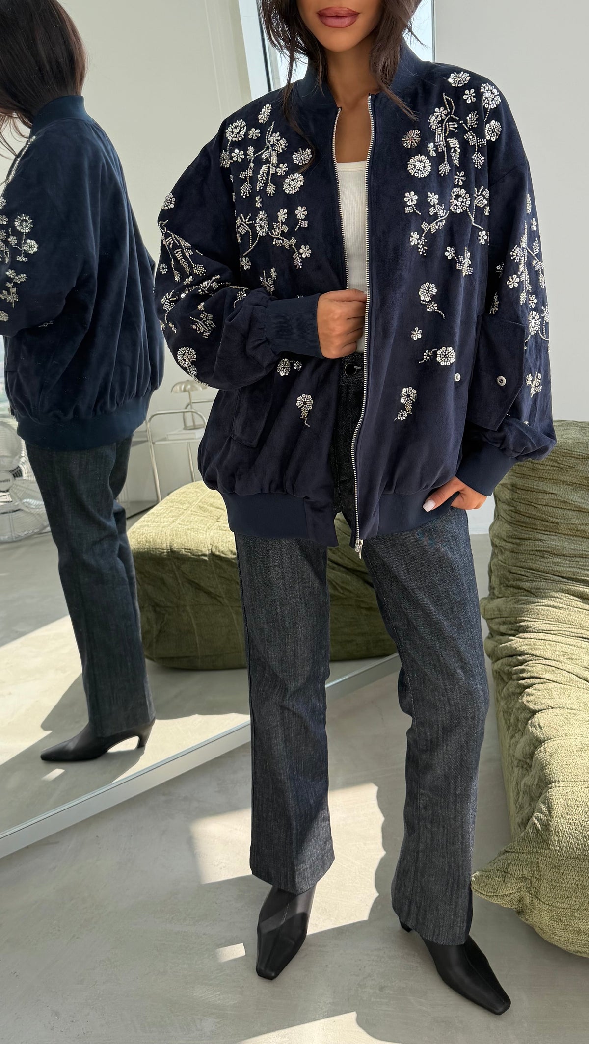 Suede Beaded jacket