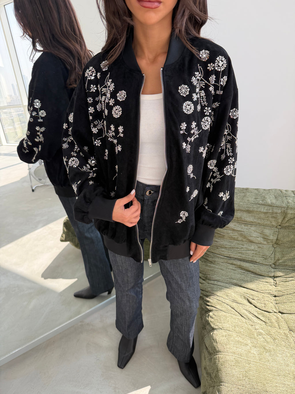 Suede Beaded jacket